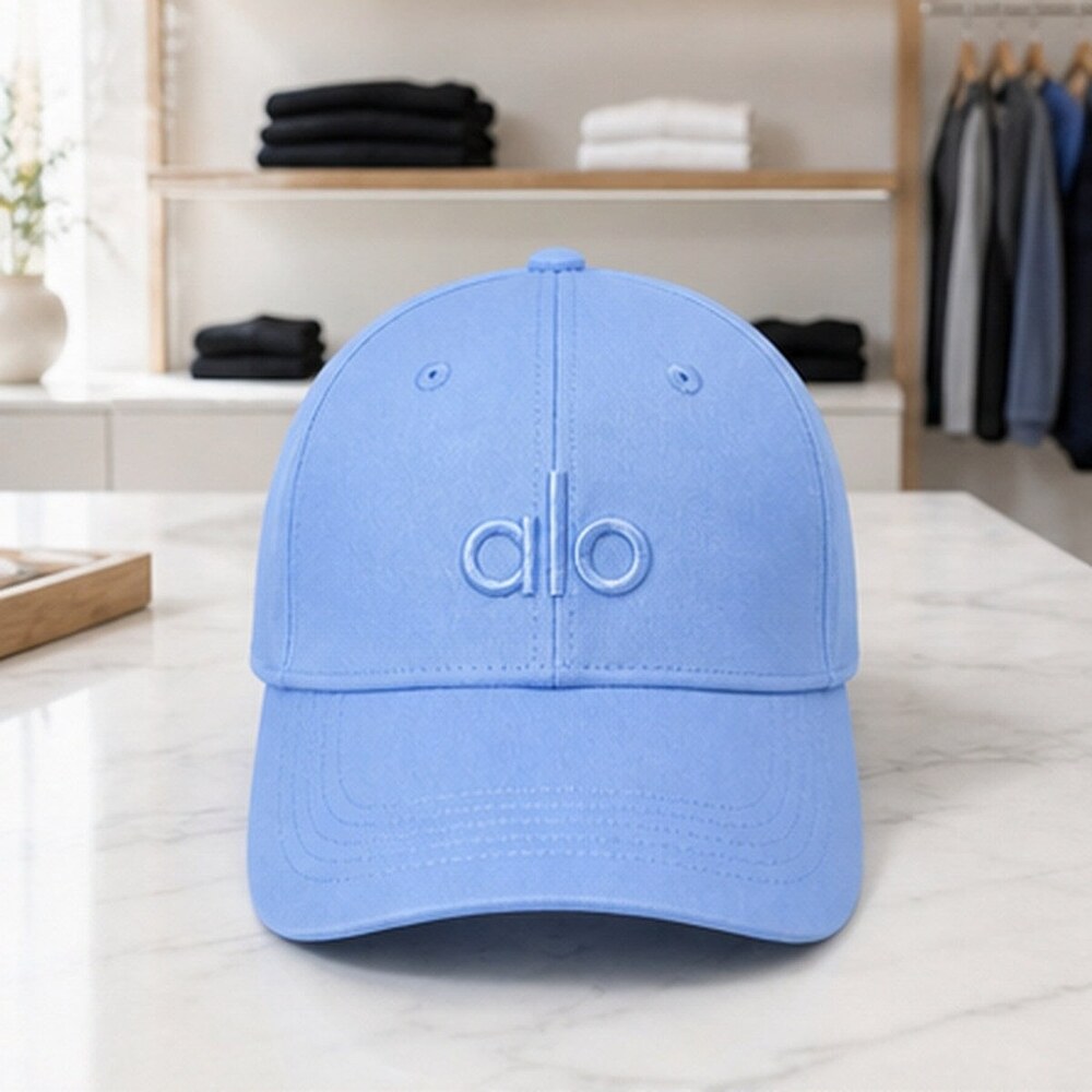 ALO Yoga Sleek Sky Blue Embroidered Logo Cap